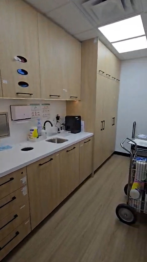 Bow Care Clinic exam room interior — fast-track healthcare fit-out in Bowness, Calgary
