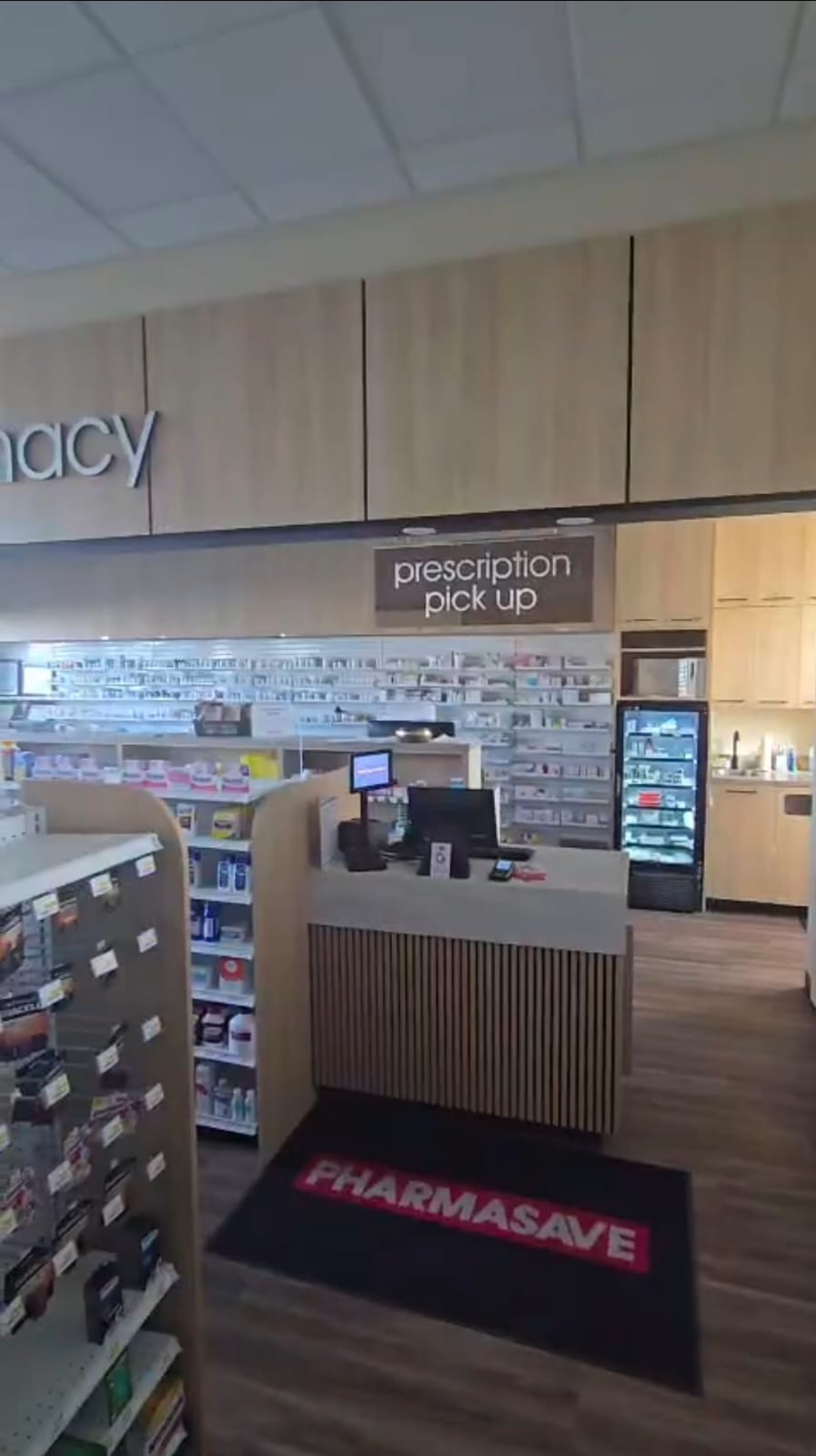 Pharmasave Sage Hill dispensary and retail area