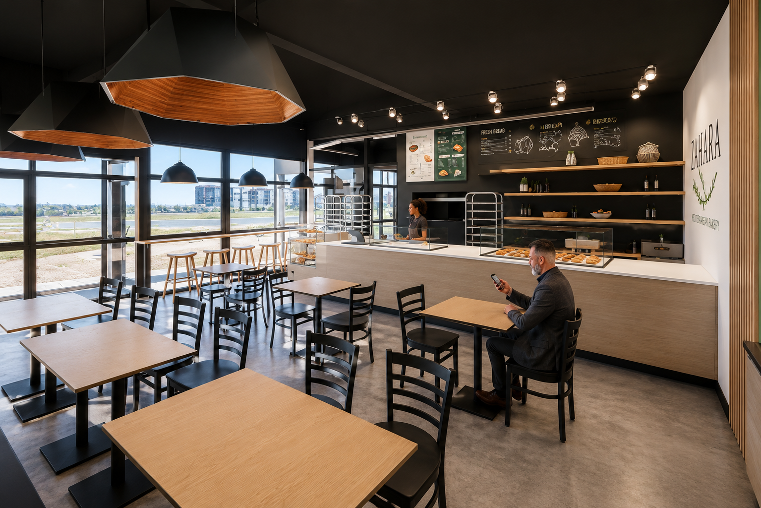 Zaatara Bakery interior detail